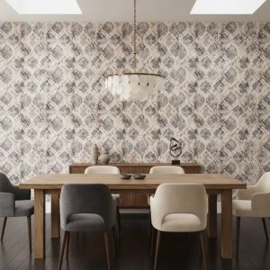 Daring Diamond - This striking Daring Diamond Wallpaper features an intricate python skin-inspired pattern with a