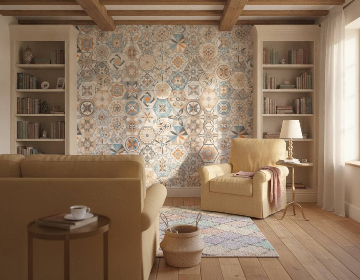 De Praia Tile Wallpaper 2 Wallpaper and Wall Murals South Africa De Praia Tile Wallpaper - Image 2
