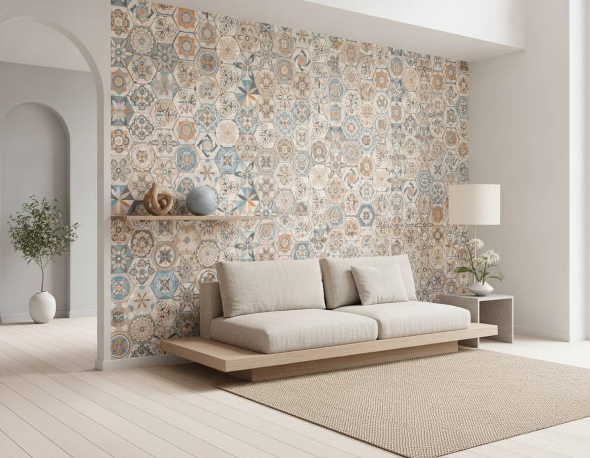 De Praia Tile Wallpaper 4 Wallpaper and Wall Murals South Africa De Praia Tile Wallpaper - Image 4