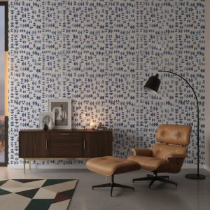 Decisions - The Decisions Wallpaper showcases a dynamic arrangement of blue triangular shapes in varying sizes and tones,