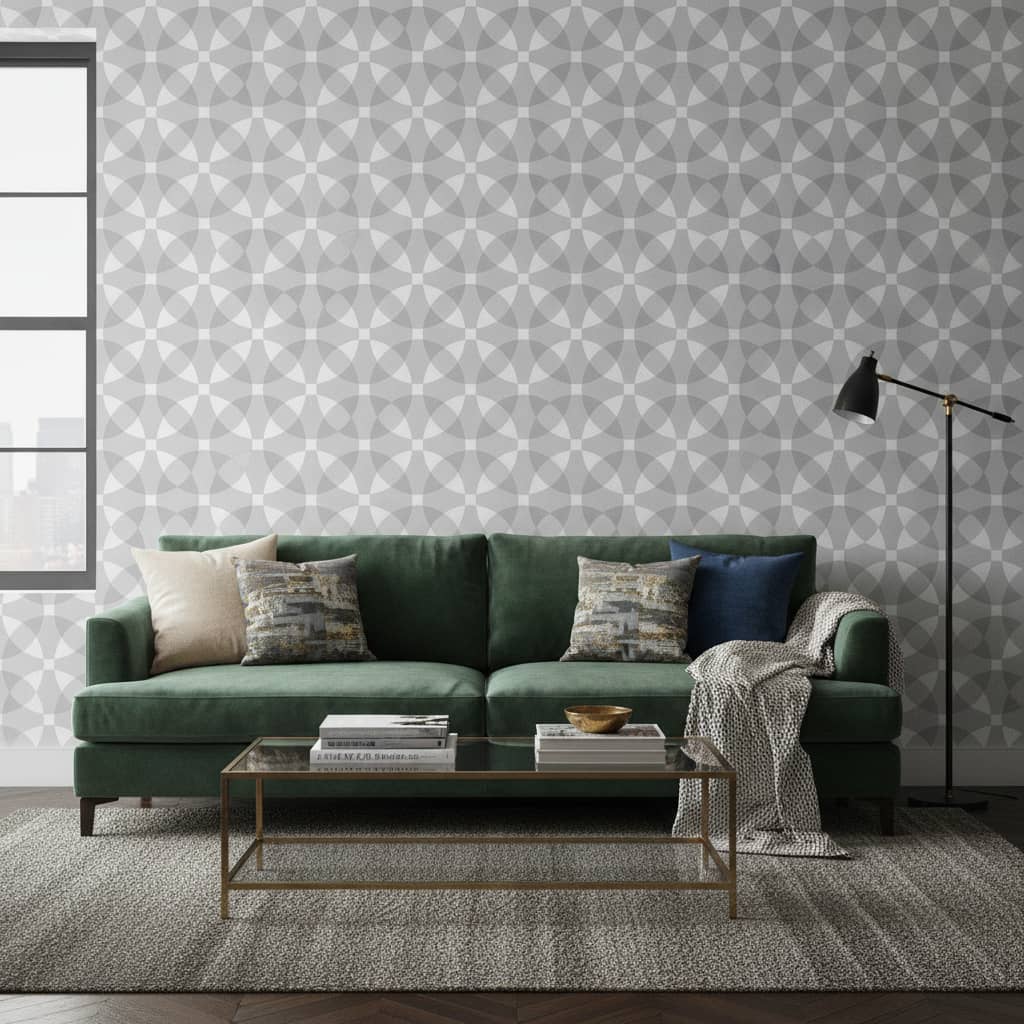 Democritus Wallpaper 3 Wallpaper and Wall Murals South Africa Close-up of Democritus, a contemporary geometric design printed in South Africa