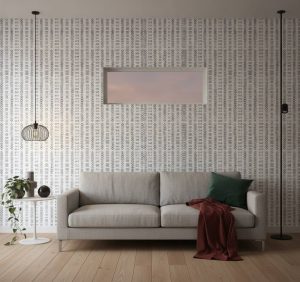 Distyre - This refined Distyre wallpaper showcases an intricate geometric pattern of abstract lines and shapes in soft slate