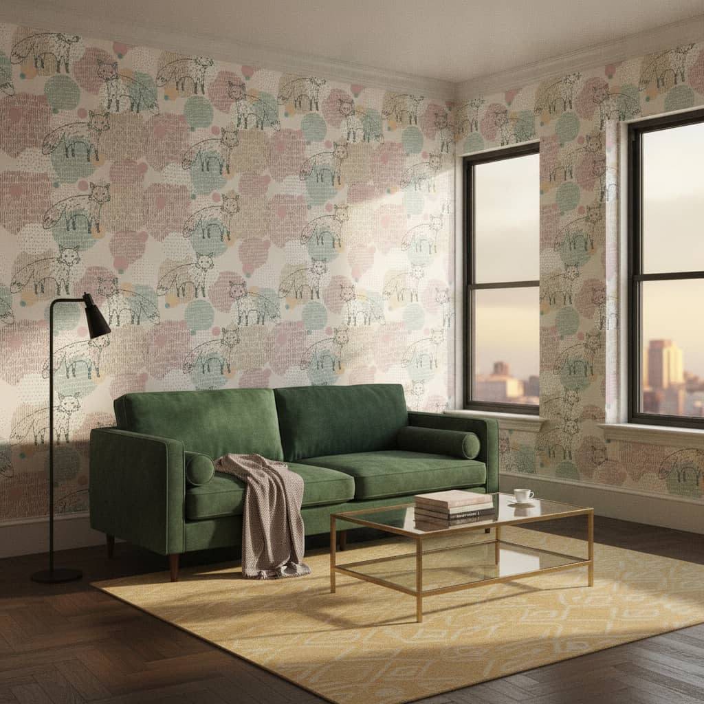 Fleeting Foxes Wallpaper 3 Wallpaper and Wall Murals South Africa Fleeting Foxes Wallpaper - Image 3