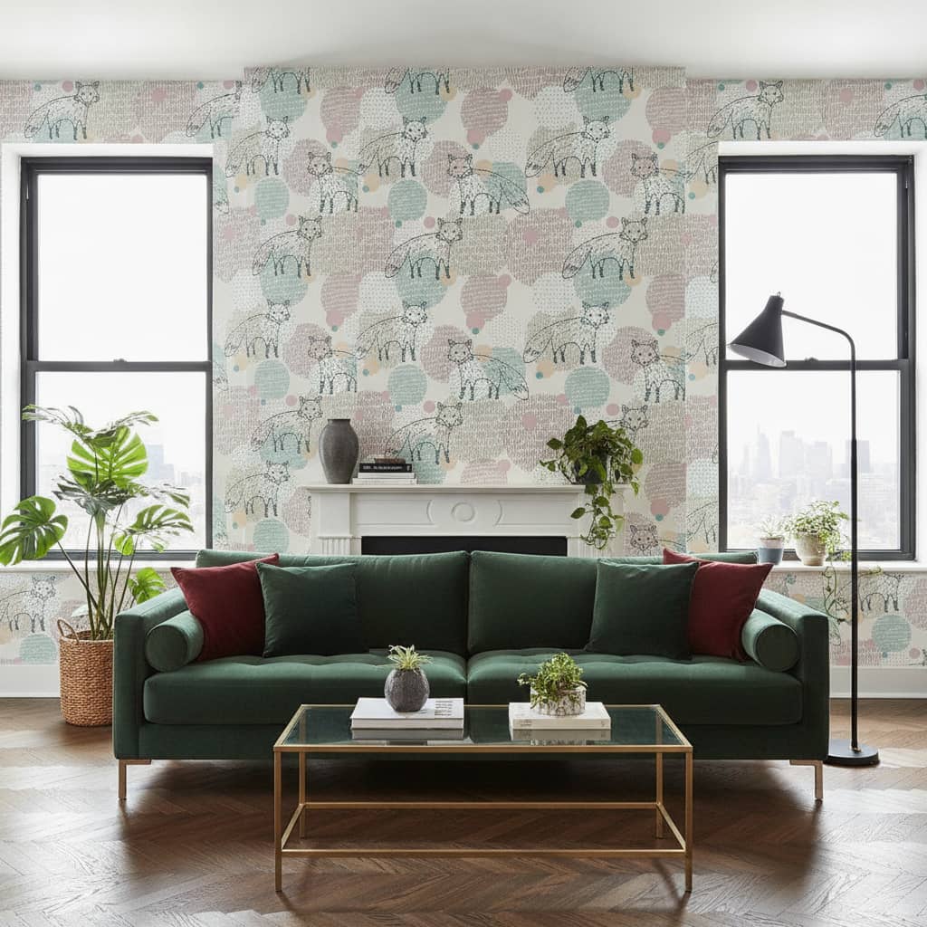 Fleeting Foxes Wallpaper 1 Wallpaper and Wall Murals South Africa Fleeting Foxes Wallpaper