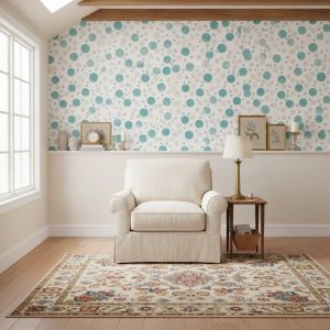 Hopping Eclipse - The Hopping Eclipse Wallpaper features a modern abstract design with teal and grey circles of varying
