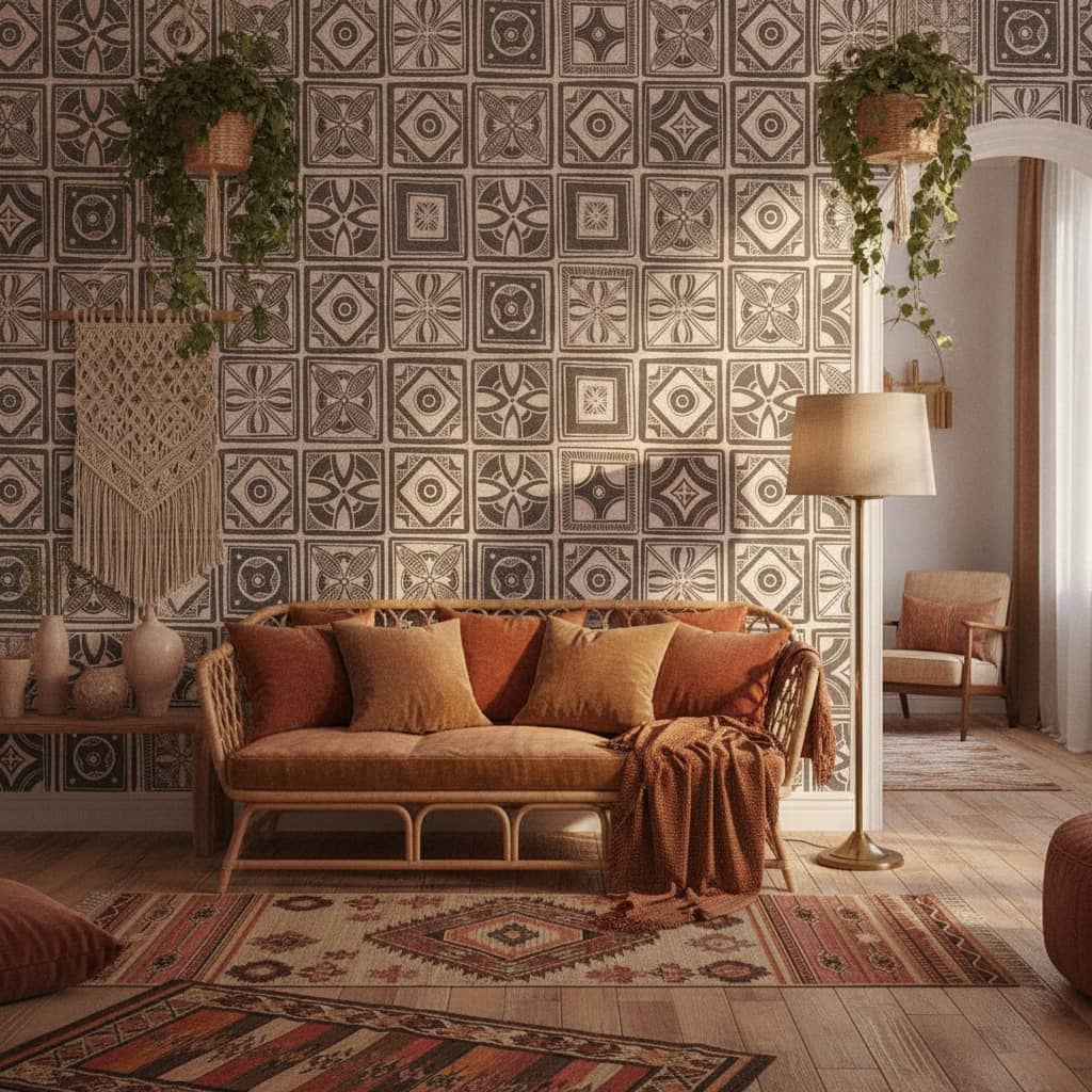 Kenya Tile Wallpaper 4 Wallpaper and Wall Murals South Africa Kenya Tile Wallpaper - Image 4