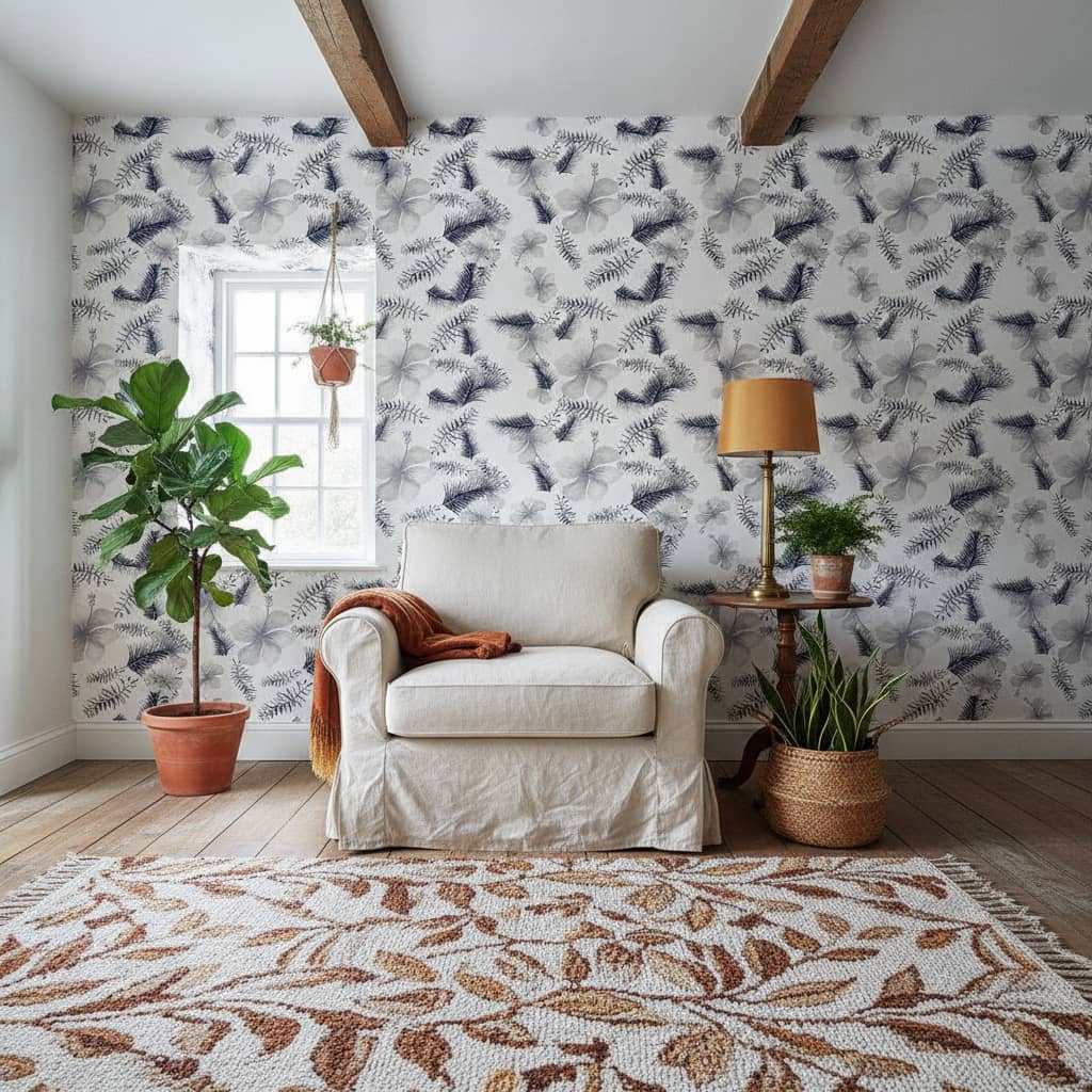 Manzanillo Watercolour Blue Wallpaper 2 Wallpaper and Wall Murals South Africa Manzanillo Watercolour Blue Wallpaper - Image 2