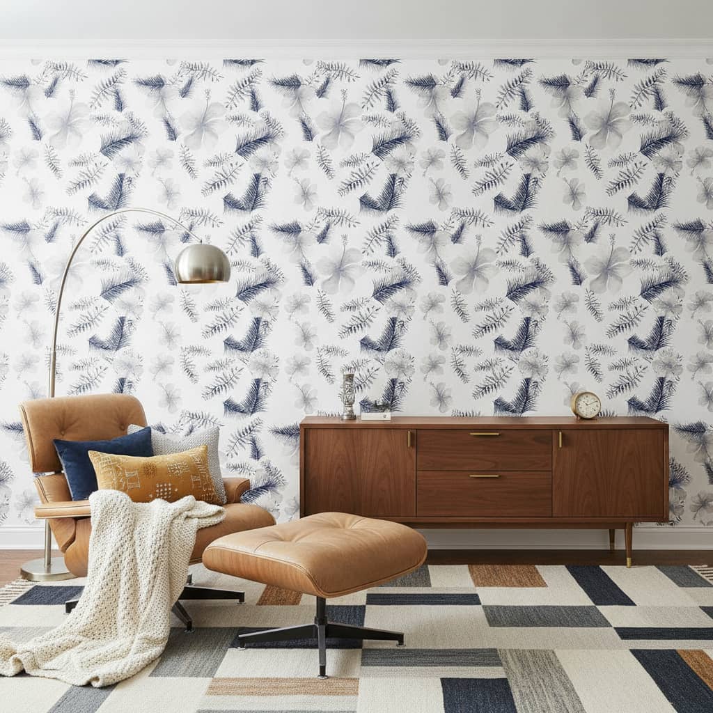Manzanillo Watercolour Blue Wallpaper 4 Wallpaper and Wall Murals South Africa Manzanillo Watercolour Blue Wallpaper - Image 4