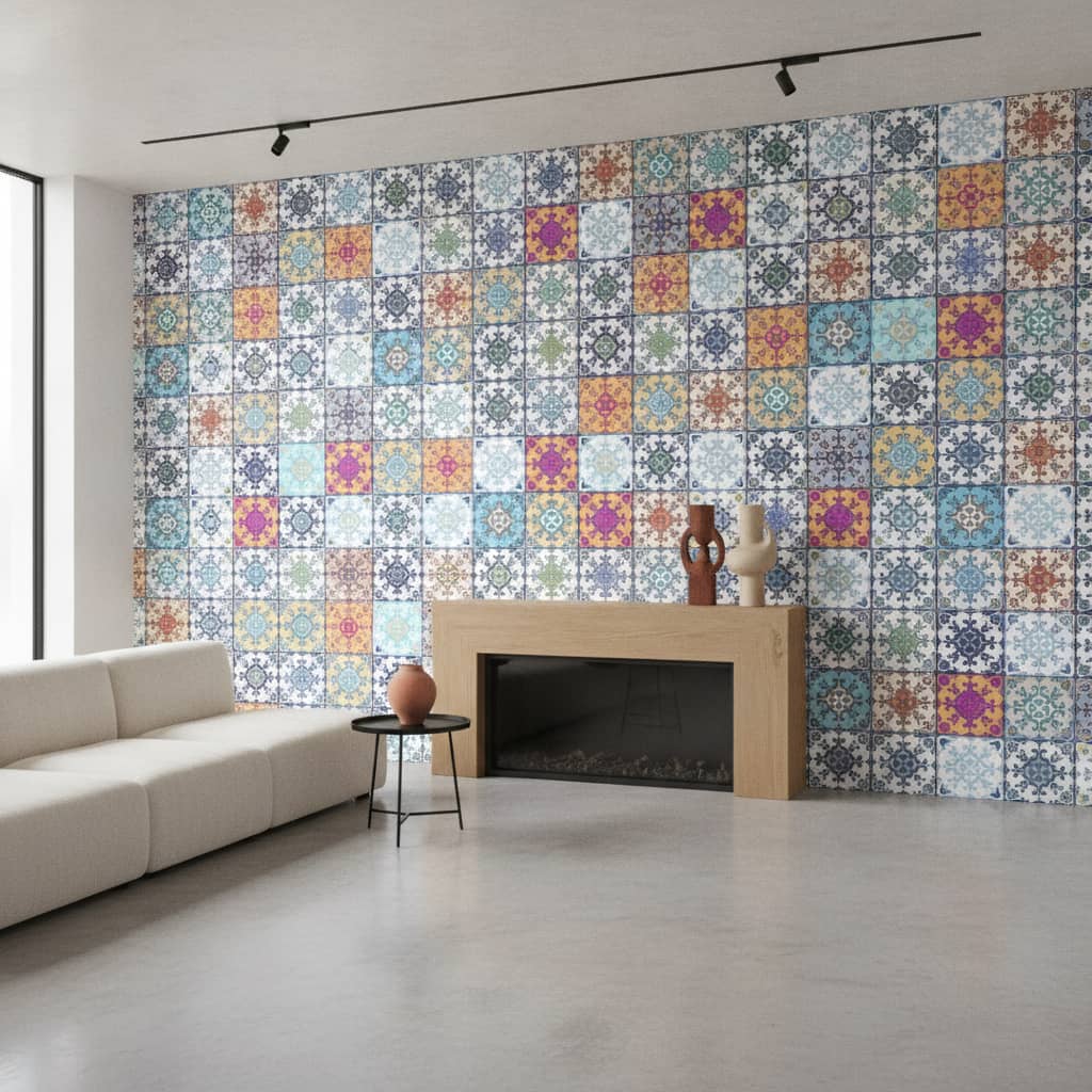 Misturar Tile Wallpaper 2 Wallpaper and Wall Murals South Africa Misturar Tile Wallpaper - Image 2