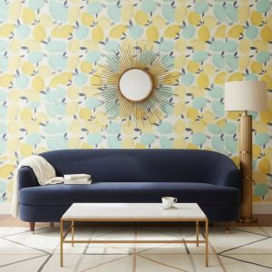 Monterey Pacific - Burst with vibrant energy through this delightful modern botanical design, featuring hand-painted lemons
