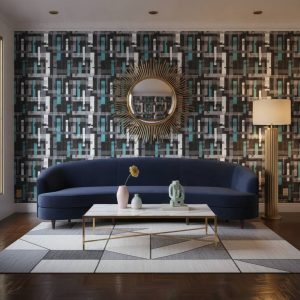 Par Core Code - This striking Par Core Code Wallpaper combines geometric abstraction with a sophisticated color palette of