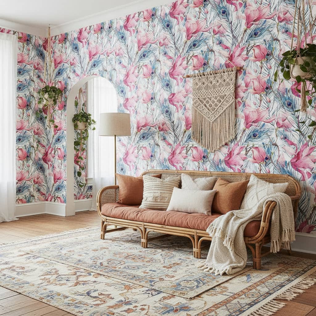 Plume Portrait Wallpaper 4 Wallpaper and Wall Murals South Africa Plume Portrait Wallpaper - Image 4