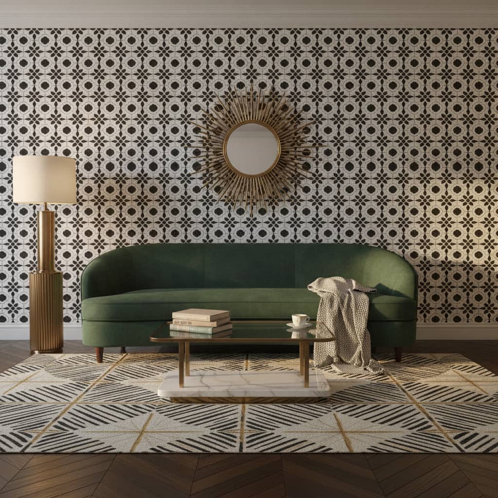 Preto Tile Wallpaper 4 Wallpaper and Wall Murals South Africa Preto Tile Wallpaper - Image 4