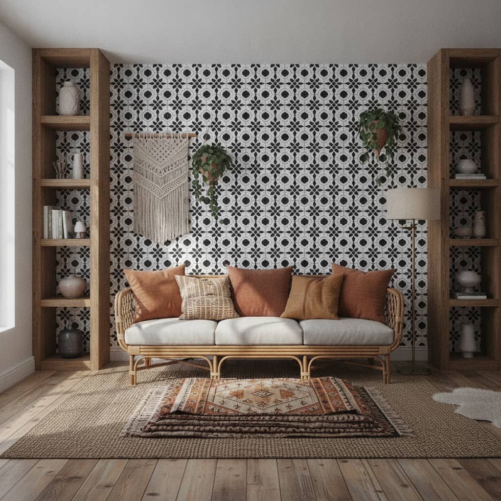 Preto Tile Wallpaper 3 Wallpaper and Wall Murals South Africa Preto Tile Wallpaper - Image 3