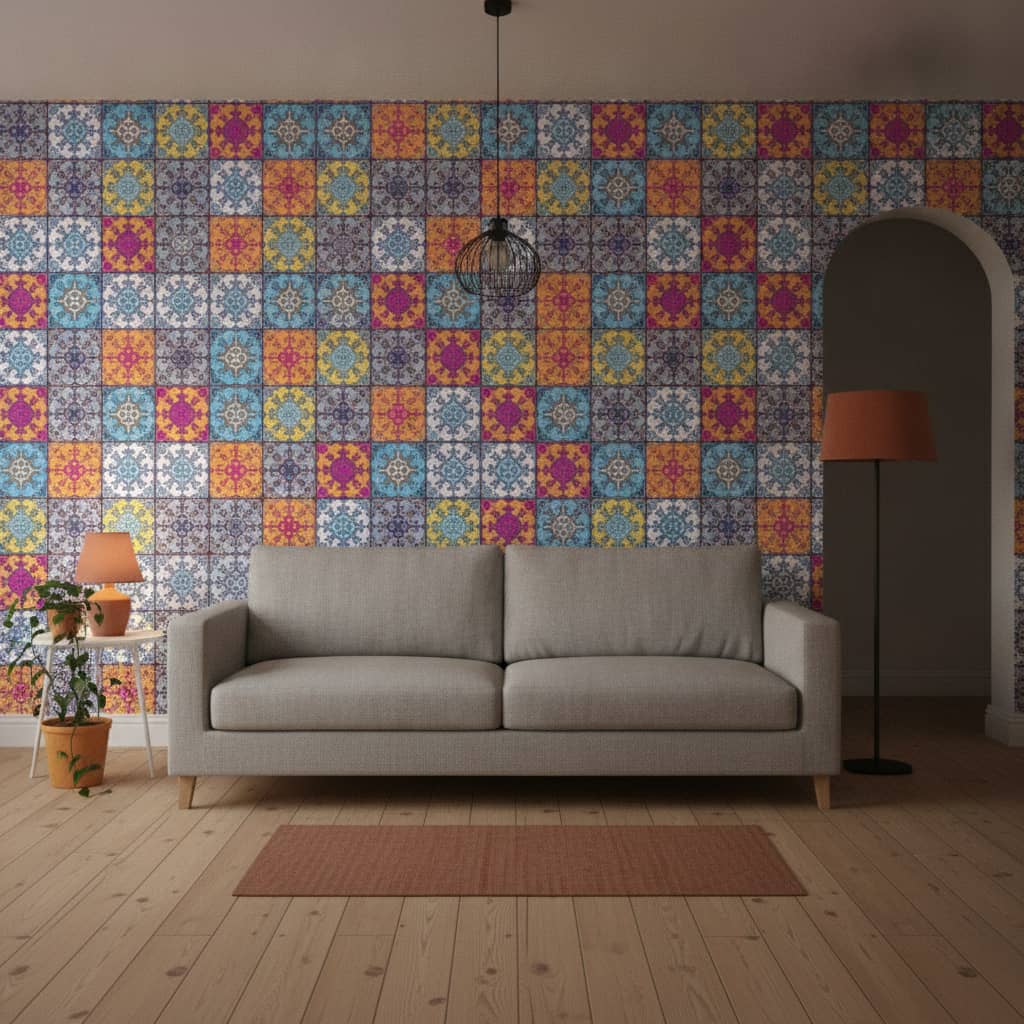 Såo Tile Wallpaper 2 Wallpaper and Wall Murals South Africa Såo Tile Wallpaper - Image 2