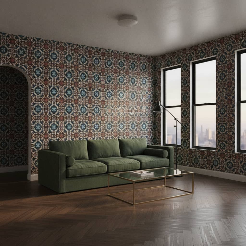 Sagan Tile Wallpaper 3 Wallpaper and Wall Murals South Africa Sagan Tile Wallpaper - Image 3