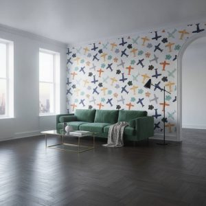Sky Flyers - Transport your child's imagination to the skies with this charming Sky Flyers wallpaper, featuring whimsical