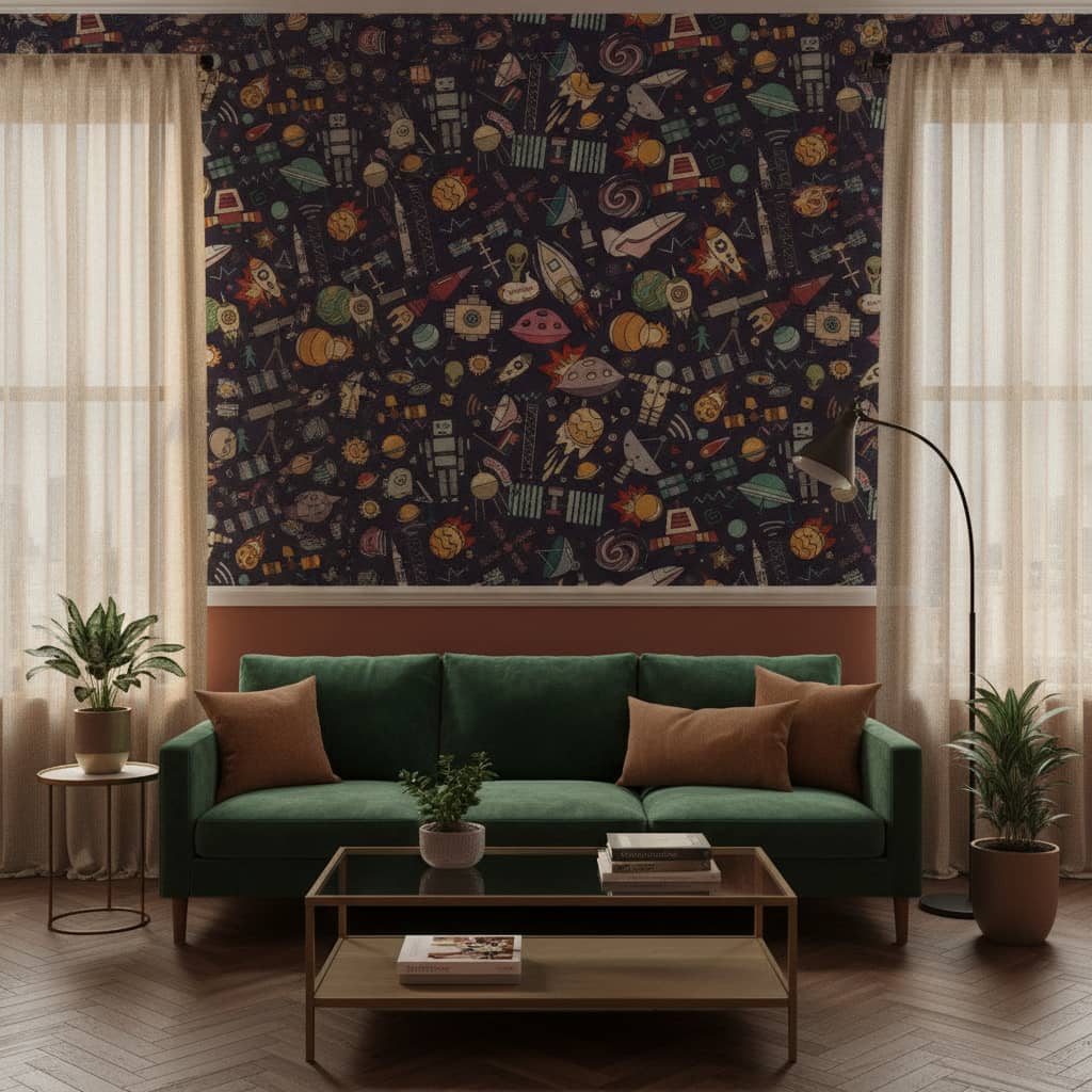 Spaced Out Wallpaper 4 Wallpaper and Wall Murals South Africa Spaced Out Wallpaper - Image 4