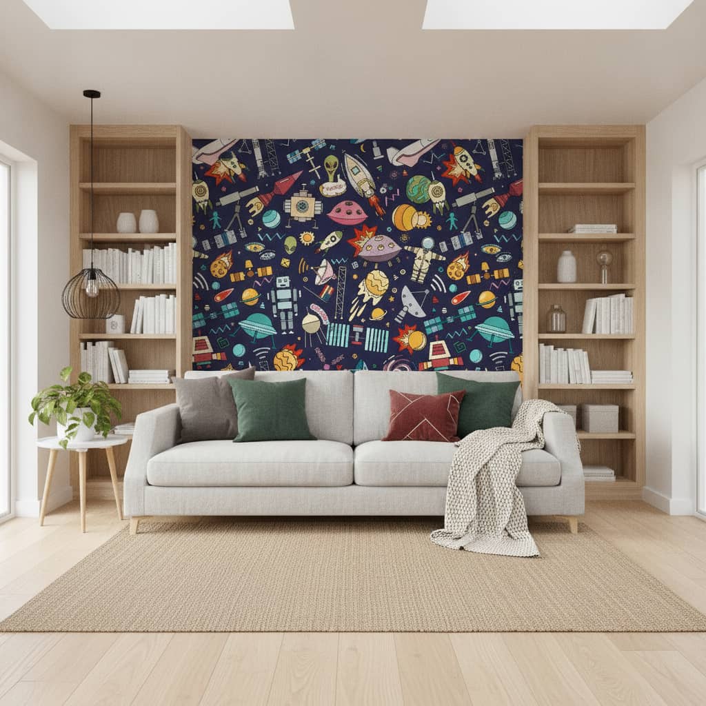 Spaced Out Wallpaper 2 Wallpaper and Wall Murals South Africa Spaced Out Wallpaper - Image 2