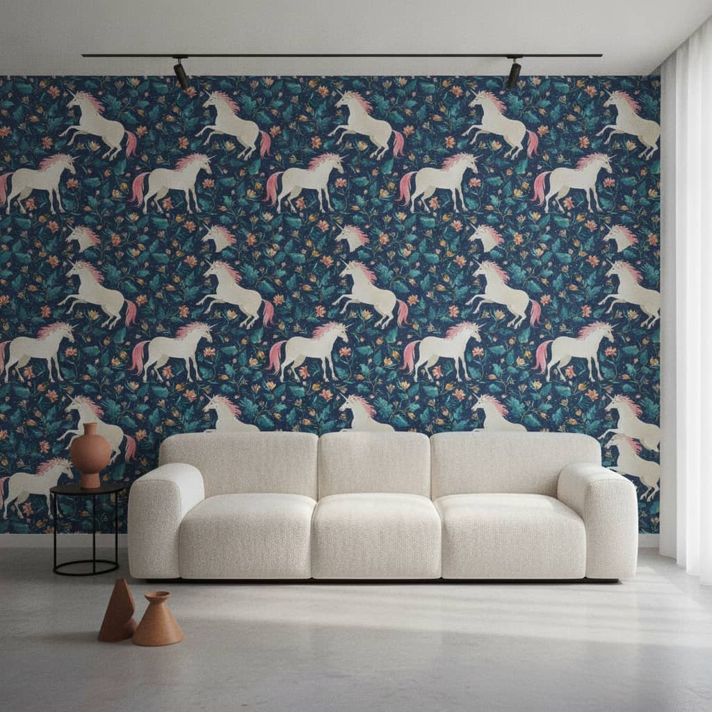 Unicorn Inspired Garden Wallpaper 2 Wallpaper and Wall Murals South Africa Unicorn Inspired Garden Wallpaper - Image 2