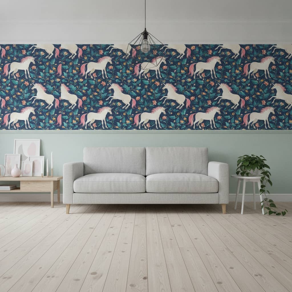 Unicorn Inspired Garden Wallpaper 3 Wallpaper and Wall Murals South Africa Unicorn Inspired Garden Wallpaper - Image 3