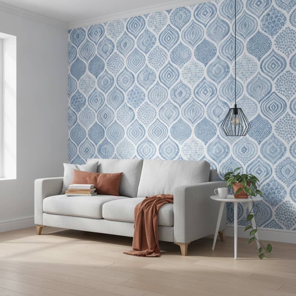 Vintage Blue Wallpaper 4 Wallpaper and Wall Murals South Africa Vintage Blue Wallpaper - Image 4