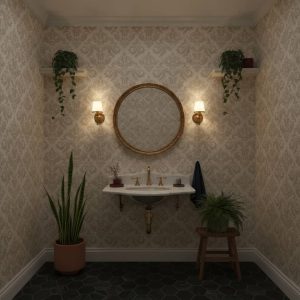 Whipped Cream - This elegant Whipped Cream Damask wallpaper brings timeless sophistication to any space with its intricate