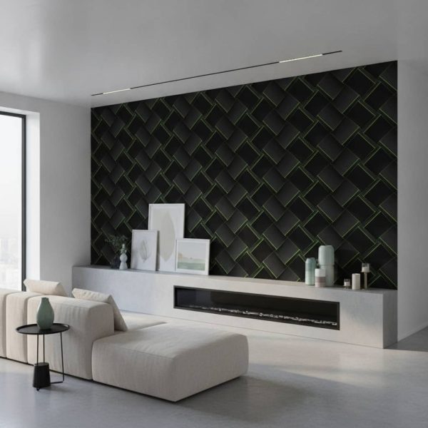 Xbox - This striking Xbox wallpaper features dynamic 3D cubes in vibrant lime green against a deep black background,