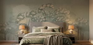Misty Forest Grove shown in a bedroom