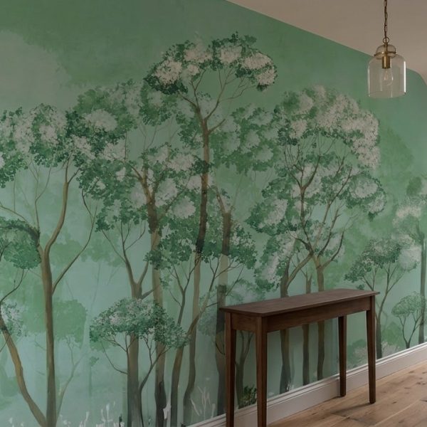 test color filter 4 Wallpaper and Wall Murals South Africa Misty Forest Canopy shown in a bedroom