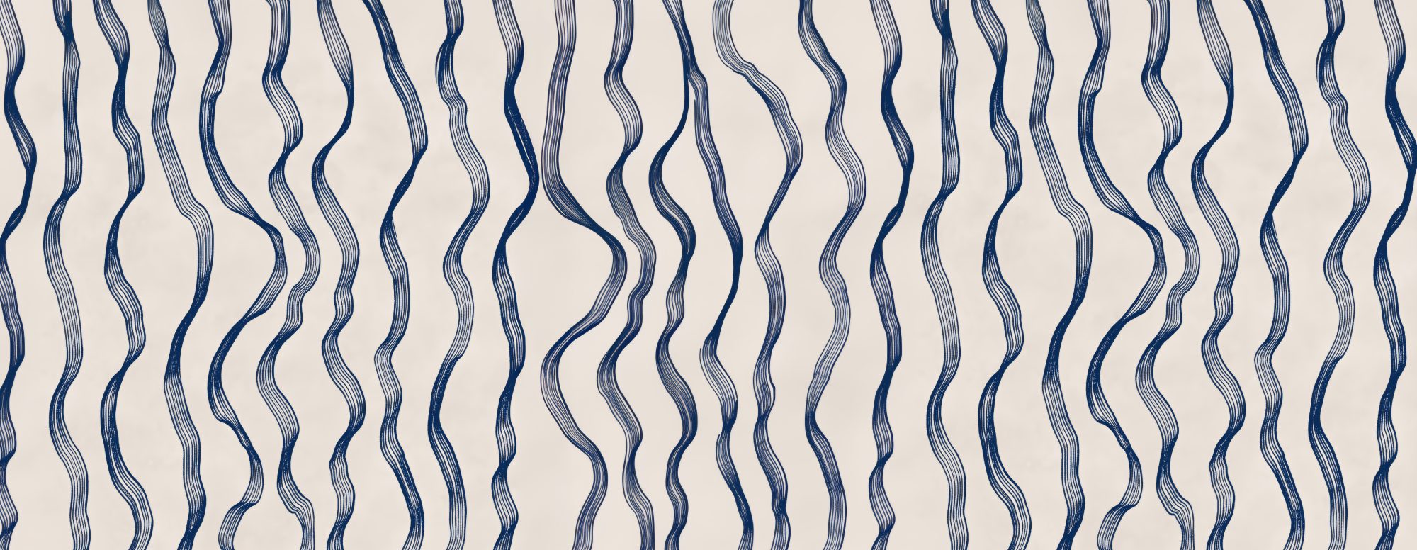 Navy Ribbon Waves 1 Wallpaper and Wall Murals South Africa Navy Ribbon Waves, vertical wavy lines in navy and cream mural - WallpaperOnline