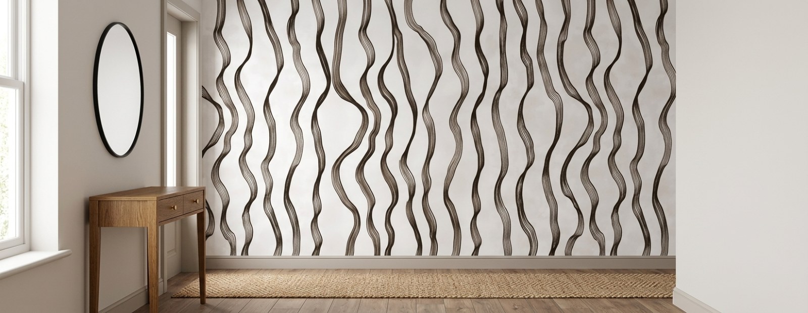 Flowing Vertical Lines 1 Wallpaper and Wall Murals South Africa Flowing Vertical Lines shown in a bedroom