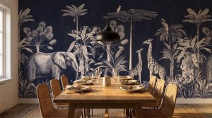 Midnight Jungle Safari shown in a bedroom