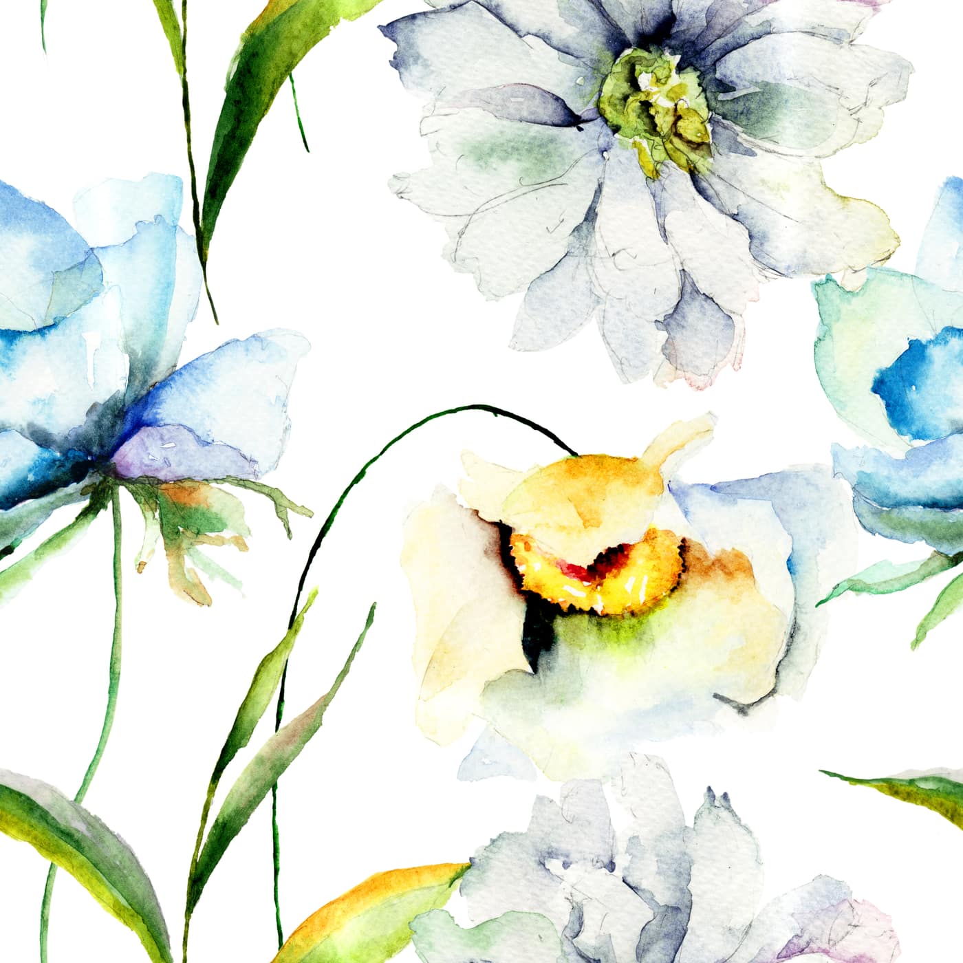 Pastel Bloom Wallpaper 5 Wallpaper and Wall Murals South Africa WP-watercolor-floral