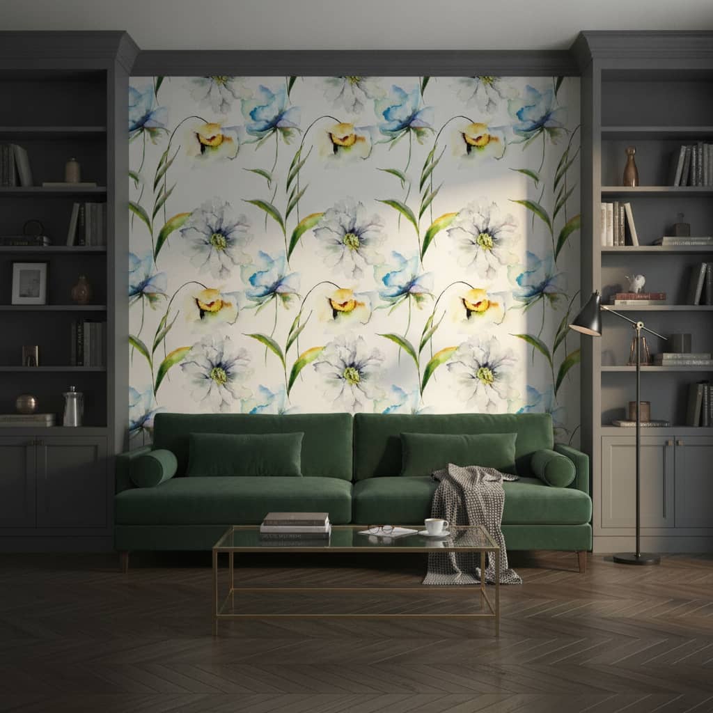Pastel Bloom Wallpaper 3 Wallpaper and Wall Murals South Africa Floral Wallpaper Made in South Africa | Transform Your Space with Botanical Designs wallpaper: Pastel Bloom, made in South