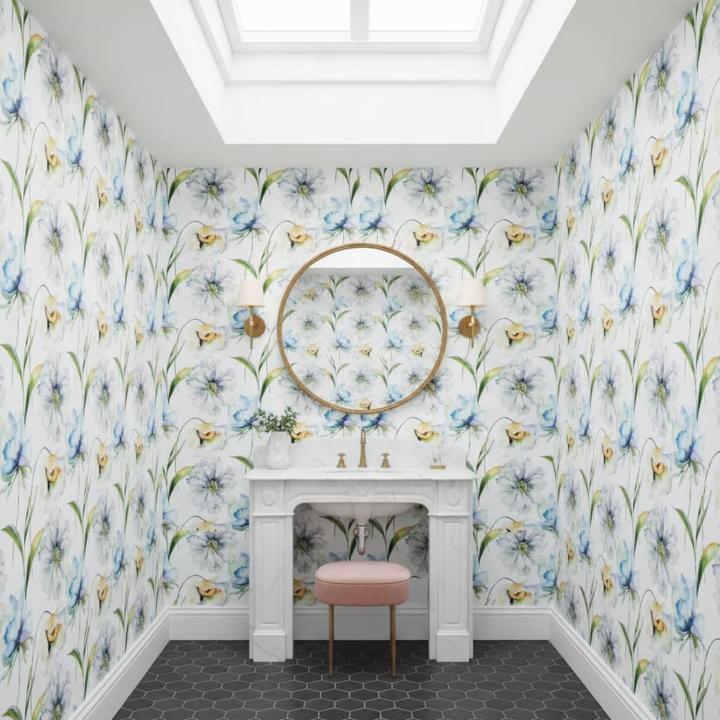 Pastel Bloom Wallpaper 2 Wallpaper and Wall Murals South Africa Pastel Bloom - -made peel and stick wallpaper from wallpaperonline.ca - close-up detail, South-African-made
