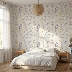 Scattered Meadow Blooms shown in a living room