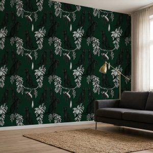 Panther Jungle Silhouette shown in a living room