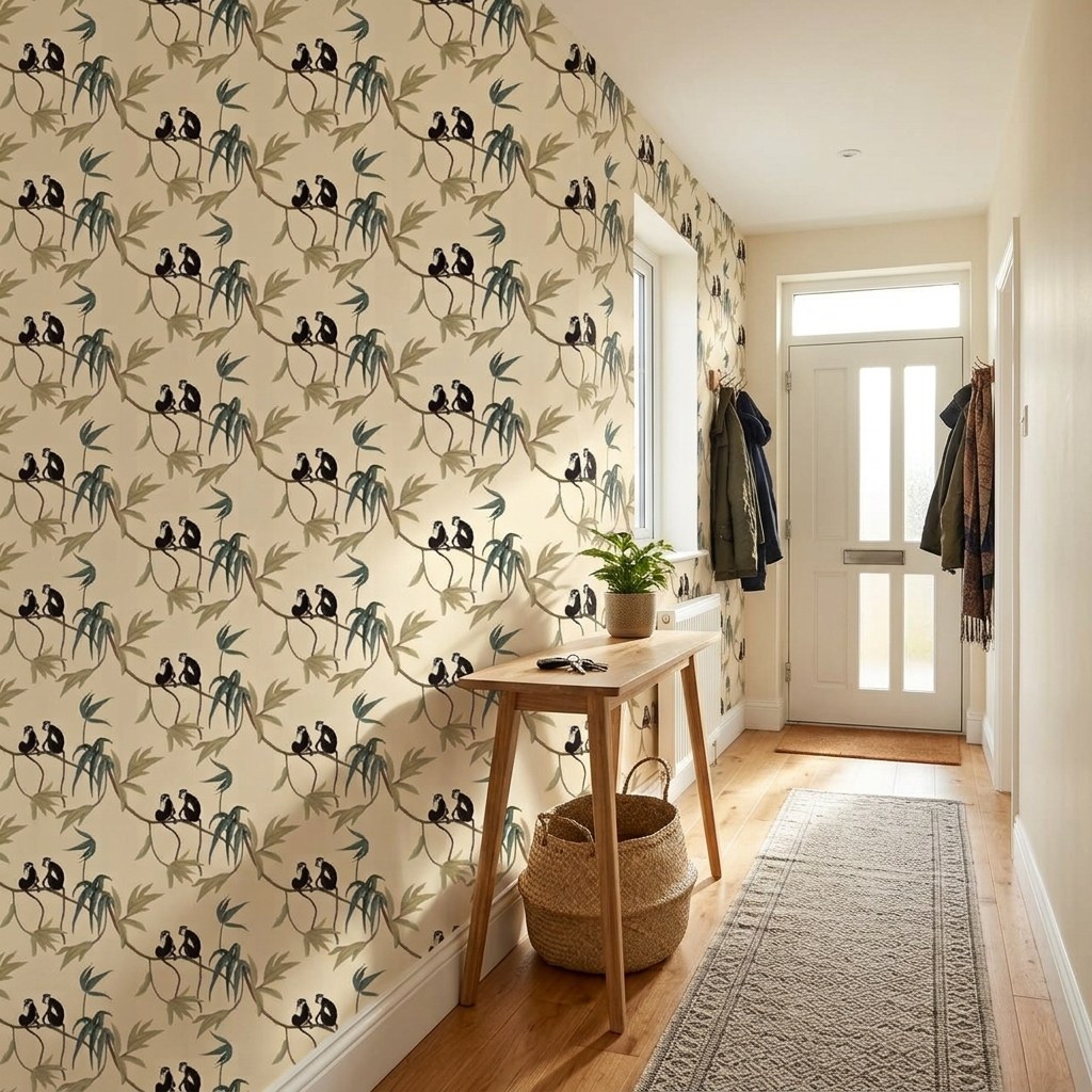 Monkey Bamboo Grove 2 Wallpaper and Wall Murals South Africa Monkey Bamboo Grove shown in a bedroom