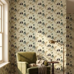 Monkey Bamboo Grove shown in a bedroom
