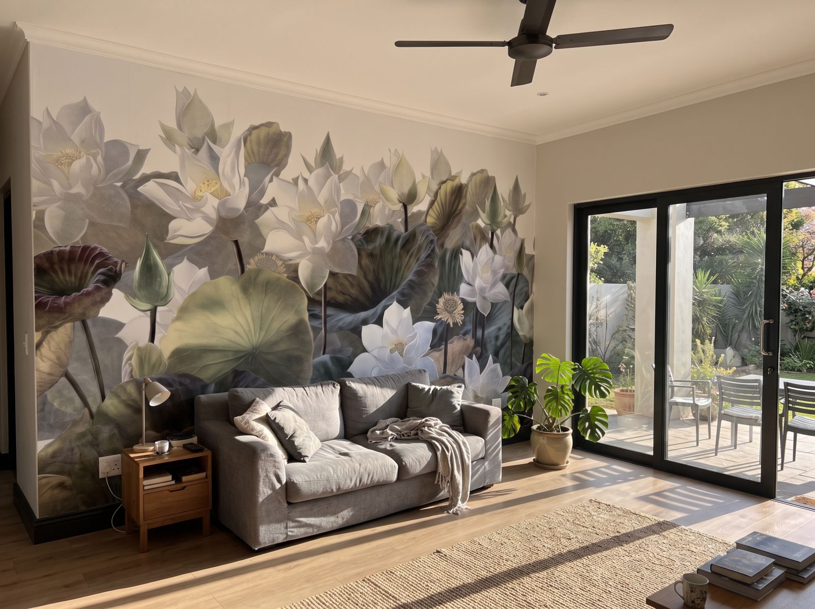 Mural Trumpets 3 Wallpaper and Wall Murals South Africa Mural Trumpets shown in a living room