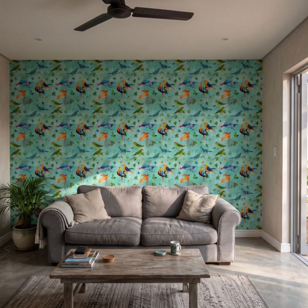 Flapping Cerulean Wallpaper