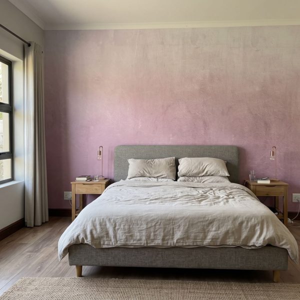 Mural Rose Quartz Ombre