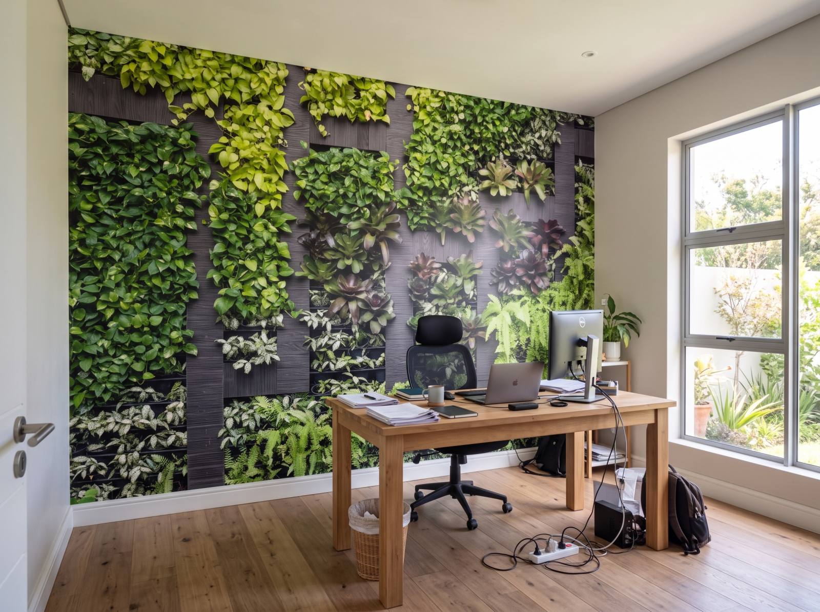 Mural Plant Maze 3 Wallpaper and Wall Murals South Africa Mural Plant Maze shown in a home office
