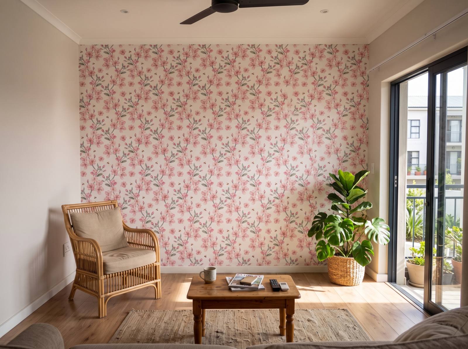 Radiant Dior Wallpaper 3 Wallpaper and Wall Murals South Africa Radiant Dior Wallpaper shown in a living room