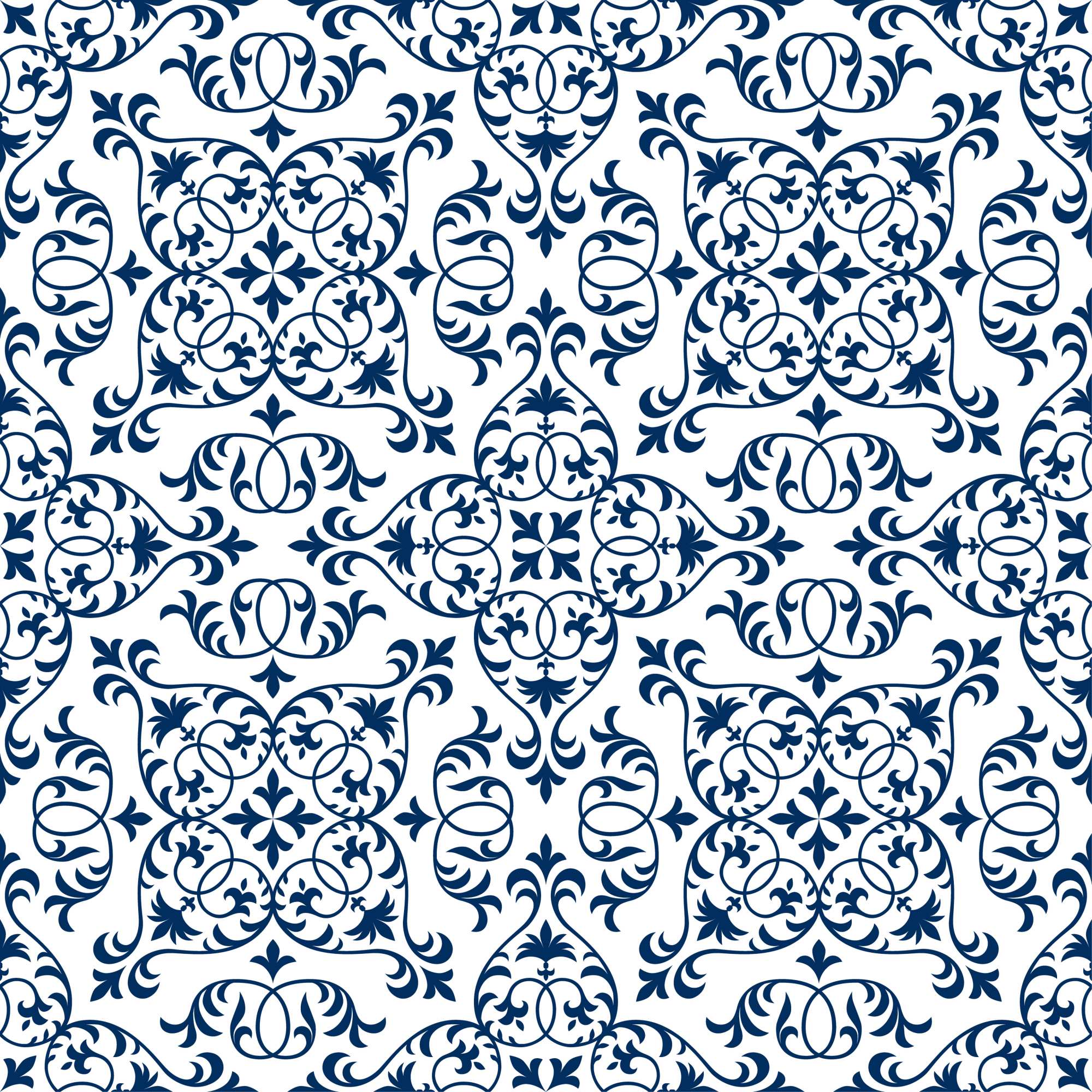 Raízes Tile Wallpaper 2 Wallpaper and Wall Murals South Africa Raízes Tile Wallpaper, tile motif in navy and white wallpaper - WallpaperOnline