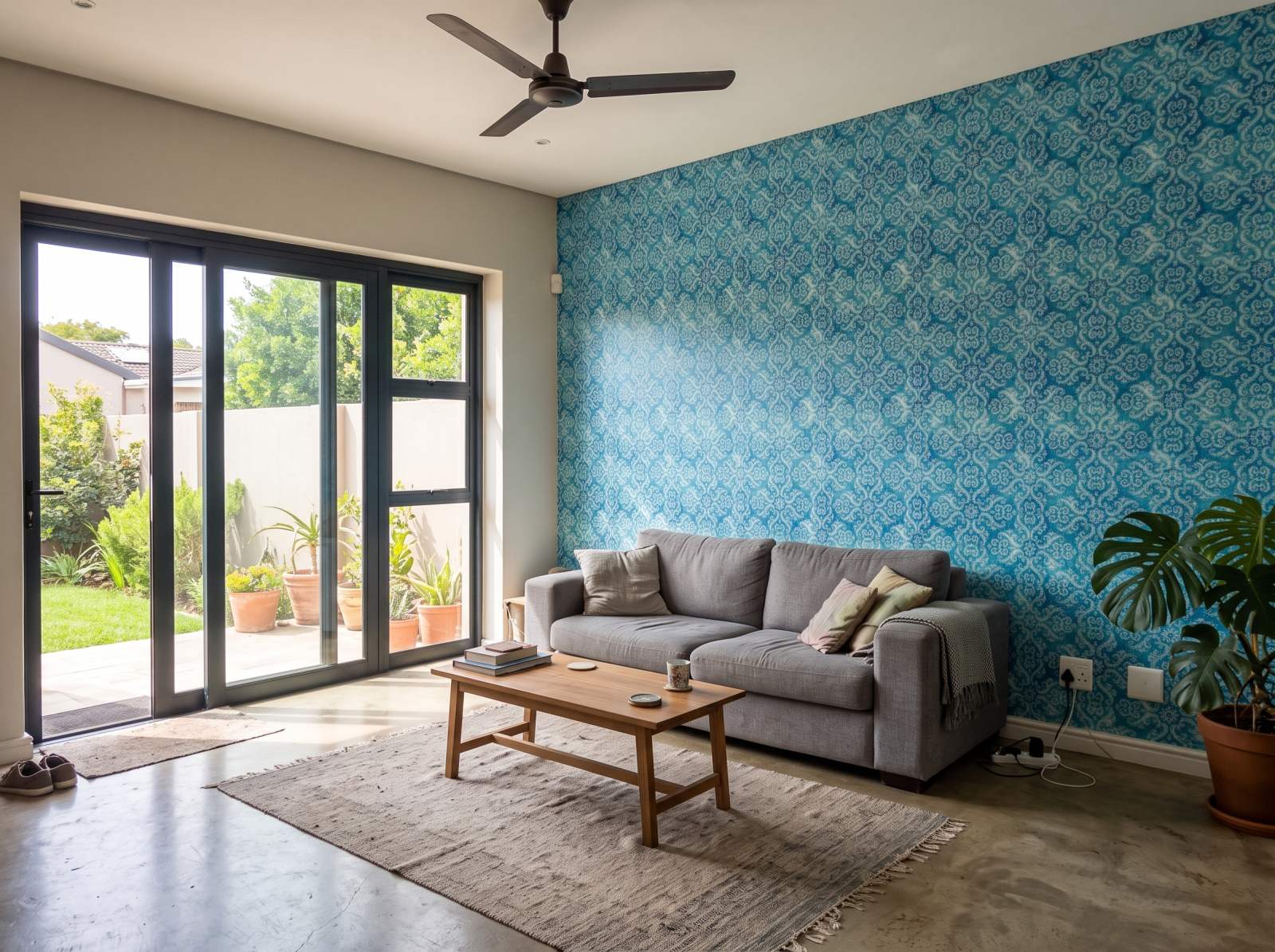 Crystal Clear Wallpaper 1 Wallpaper and Wall Murals South Africa Crystal Clear Wallpaper shown in a living room