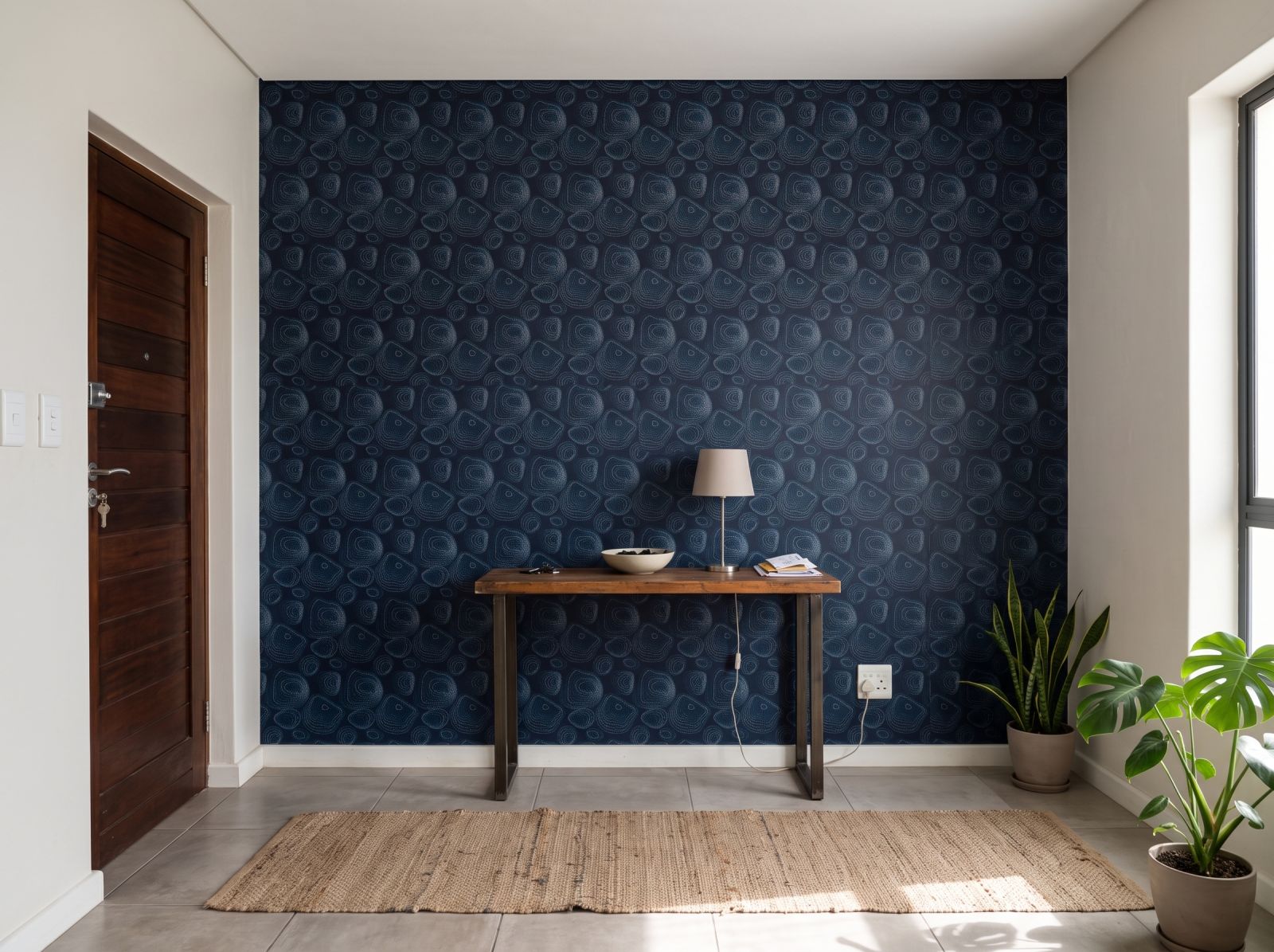 Tonograph Wallpaper 3 Wallpaper and Wall Murals South Africa Tonograph Wallpaper shown in a hallway