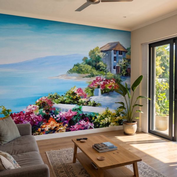 Mural Oil Paint Village