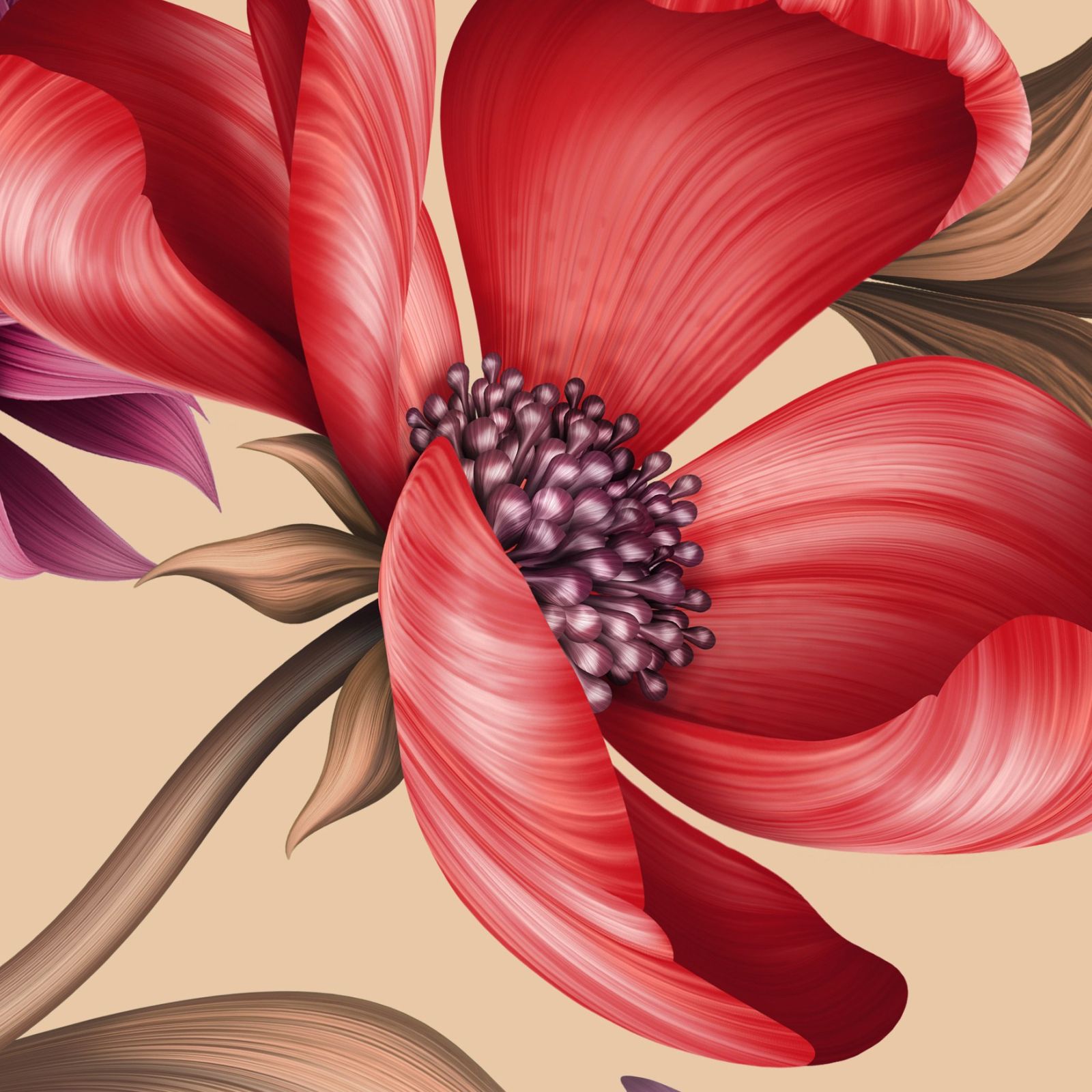 Roque Wallpaper 4 Wallpaper and Wall Murals South Africa Roque Wallpaper close-up showing texture and colour